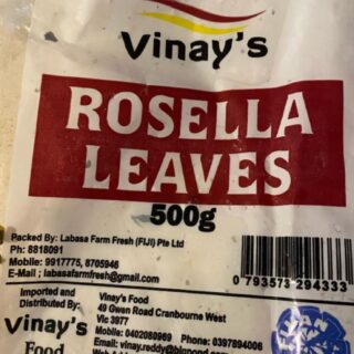 Frozen rosella leaves 500g